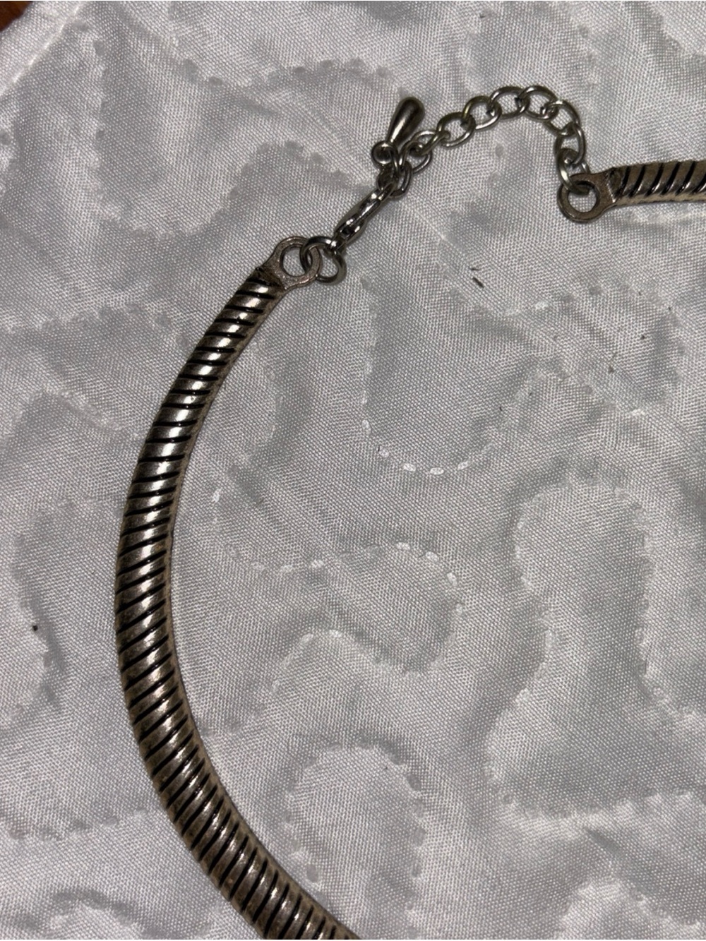 Statement Abalone Pendant Necklace in Green and Silver - Picture 4 of 6